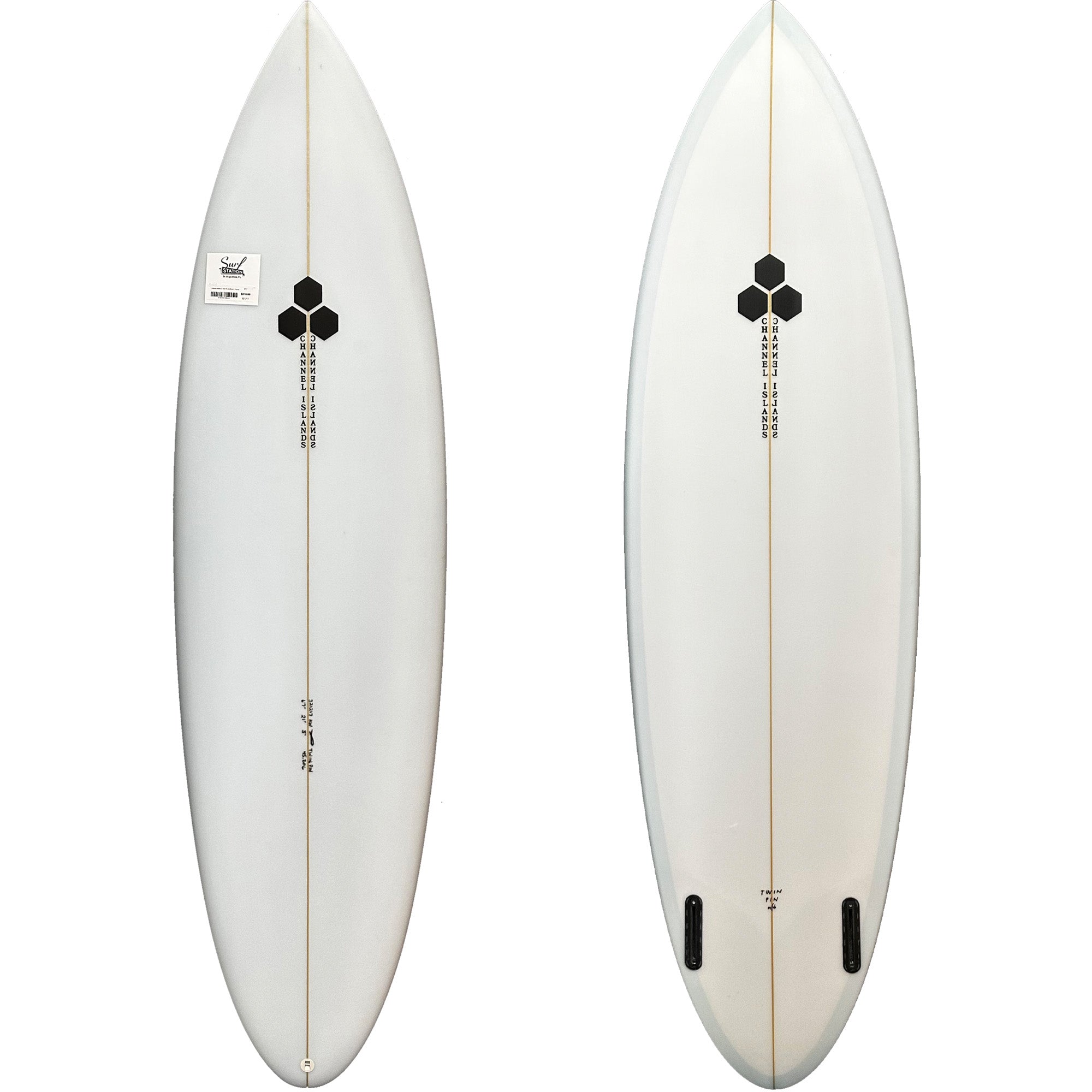 Channel Islands CI Twin Pin Surfboard - Futures - Surf Station Store
