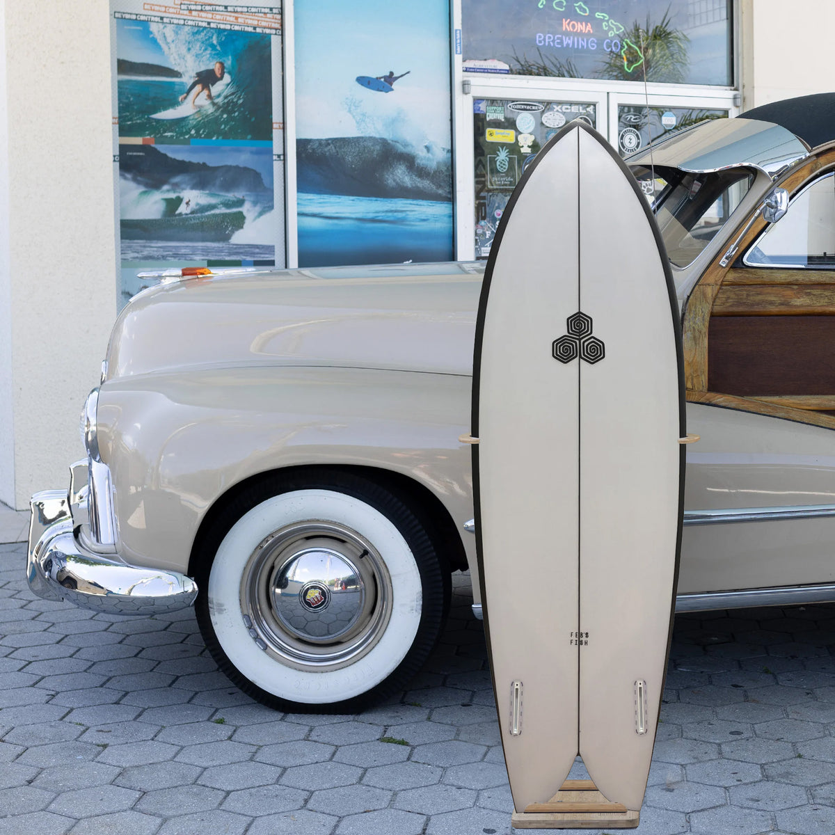 Channel Islands Feb's Fish PU/Poly 5'5 Surfboard - Futures