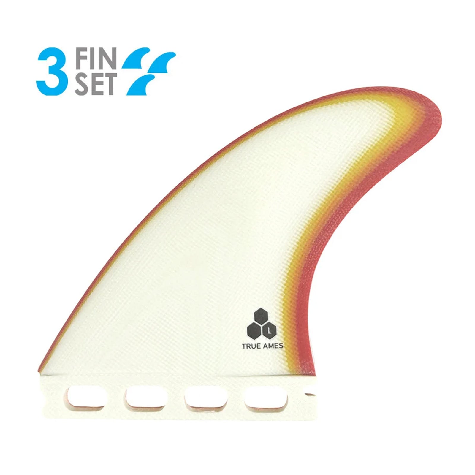 True Ames Channel Islands Tri Futures Fin Set - Large/CI Fleet