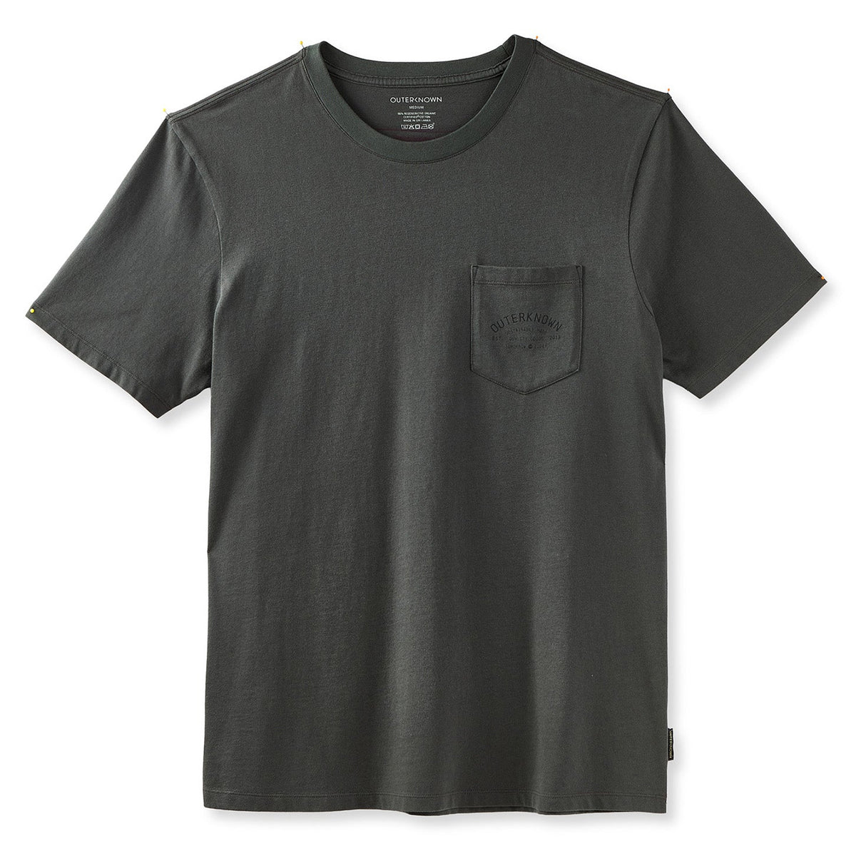Outerknown Industrial Pocket Men's S/S T-Shirt - Charcoal