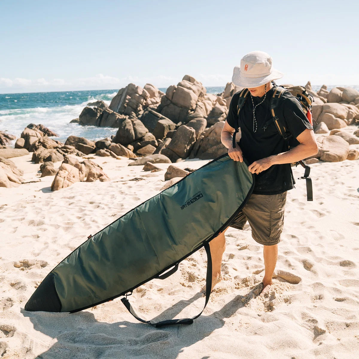 FCS Day Runner Mid-Length Surfboard Bag - Alpine