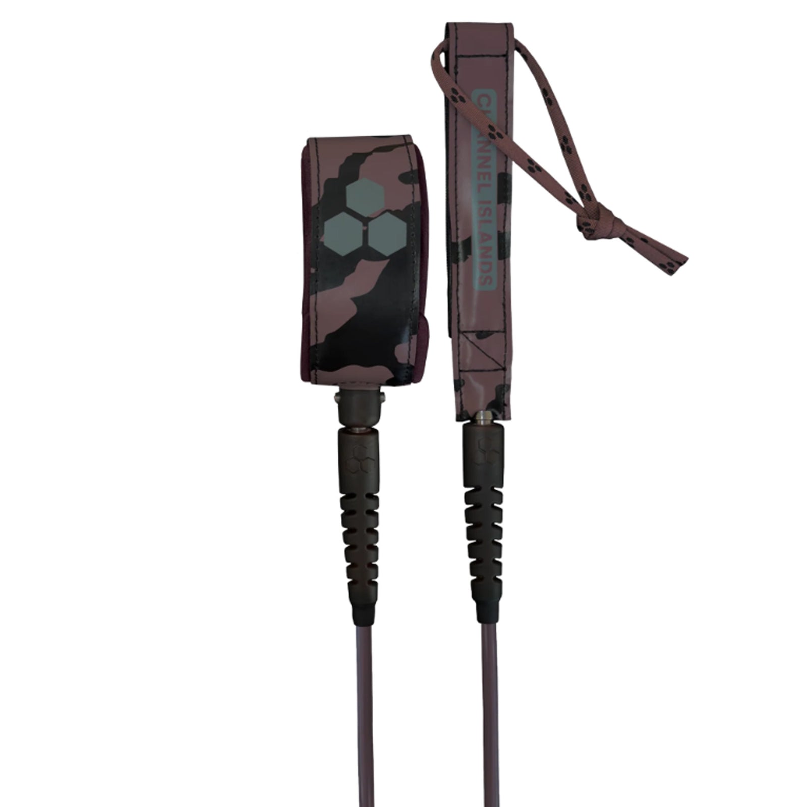 Channel Islands Everyday Hex Cord 6' x 1/4" Surfboard Leash - Clay