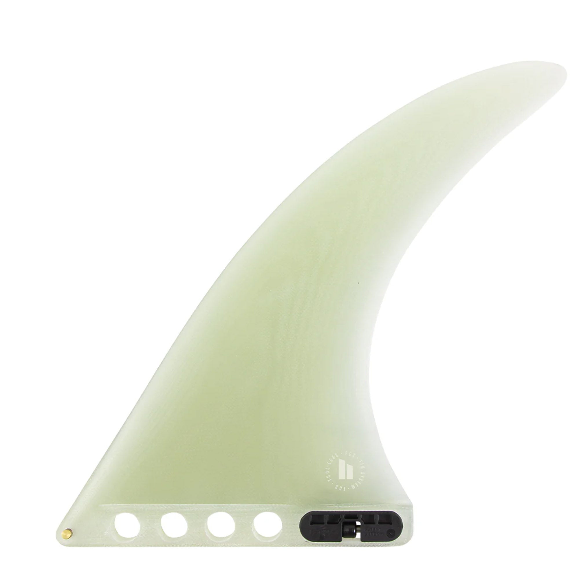 FCS II Flow II Performance Glass 9.5" Longboard Fin - Clear