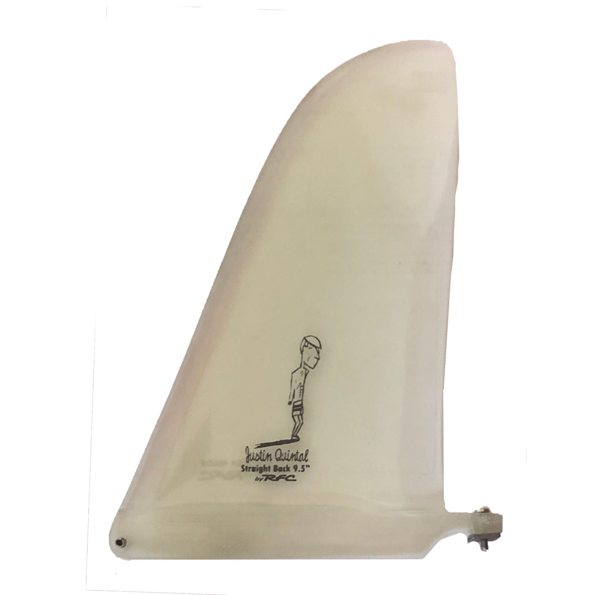 Rainbow Fin Co. Justin Quintal Straight Back 9.5" Longboard Fin Surf Station Store