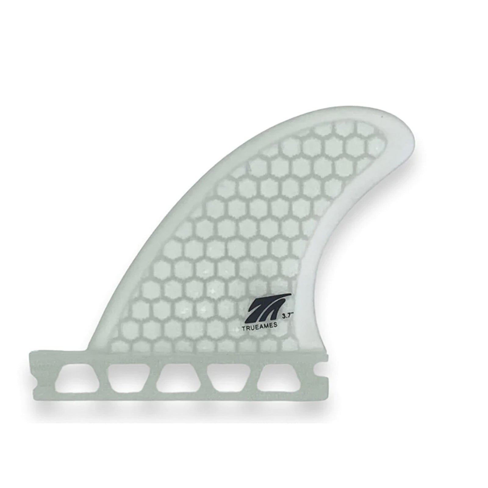 True Ames Side Bite 3.7" Futures Fin Set - Clear