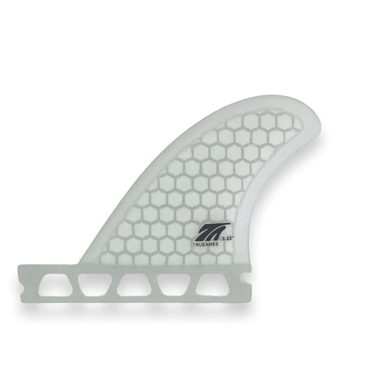 True Ames Side Bite Futures Twin 3.25" Fin Set - Clear