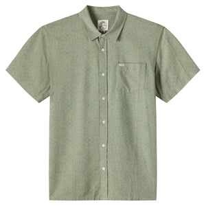 O'Neill O'Riginals Eco Print Standard Men's S/S Dress Shirt - Clover
