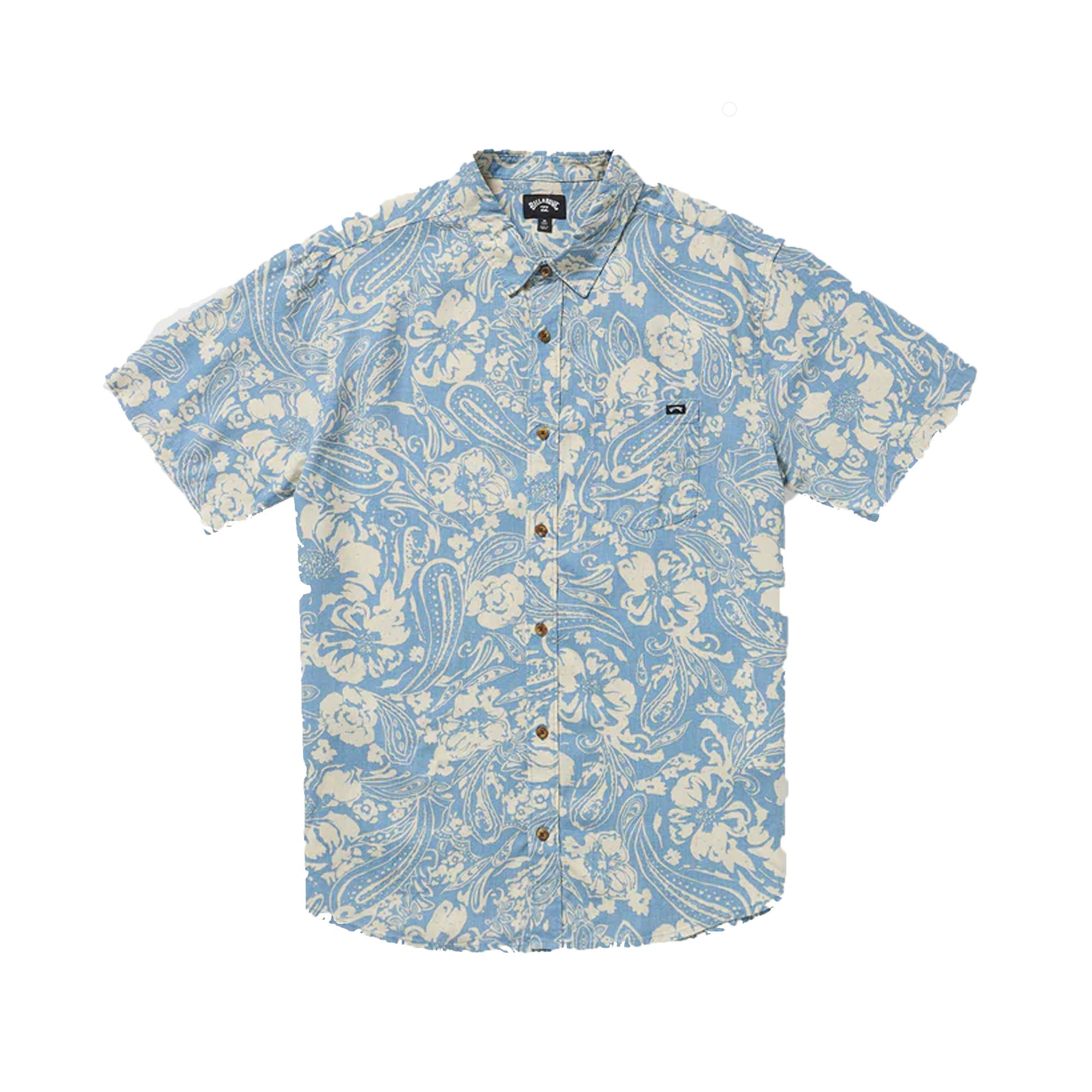 Billabong Cordoba Men's S/S Dress Shirt - Charcoal/Navy