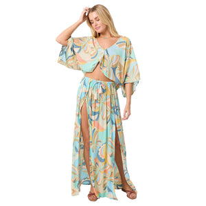 O'Neill Anna Printed Reversible Cover-Up Women's Top - Multi