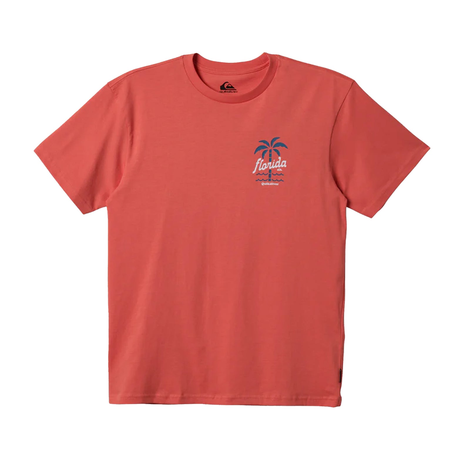 Quiksilver FL Locked In Men's S/S T-Shirt - Coral