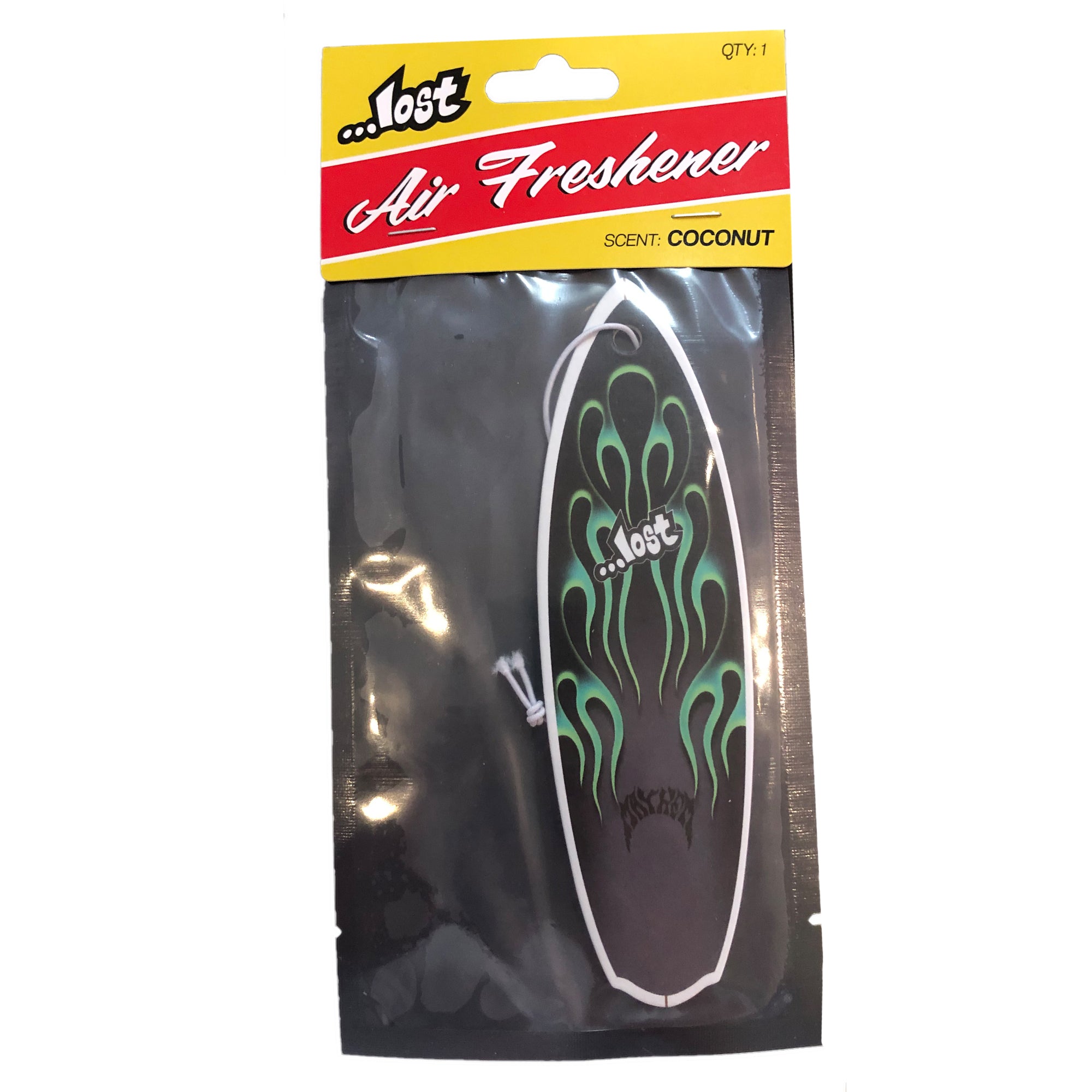 Lost Surfboard Air Freshener - Coconut