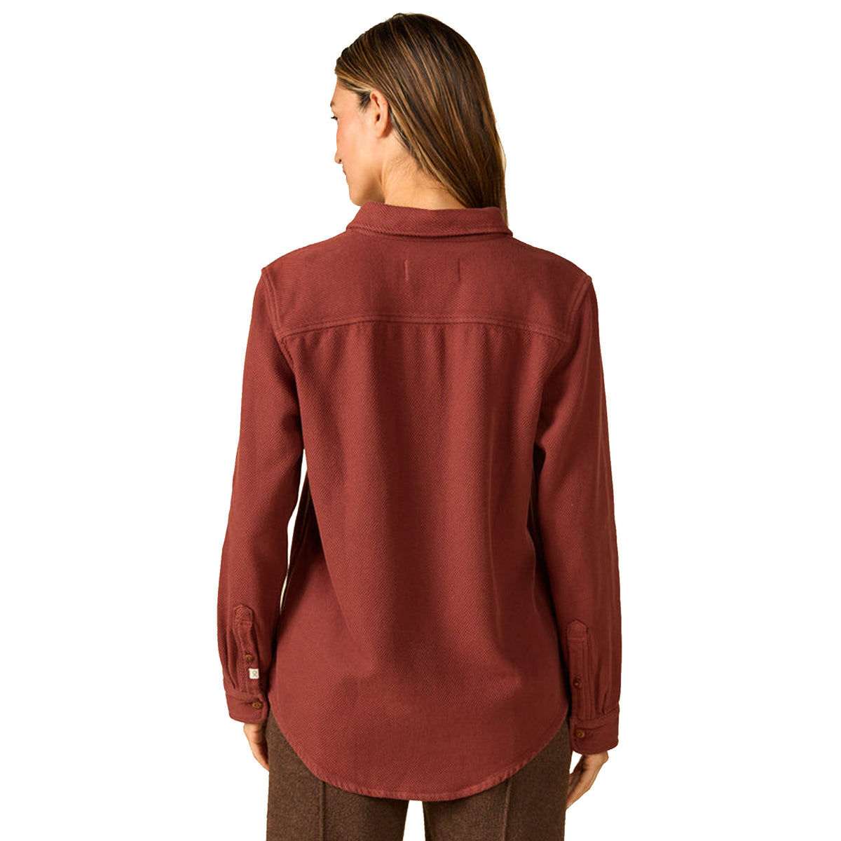 Outerknown Chroma Blanket Women's L/S Button Up - Cola