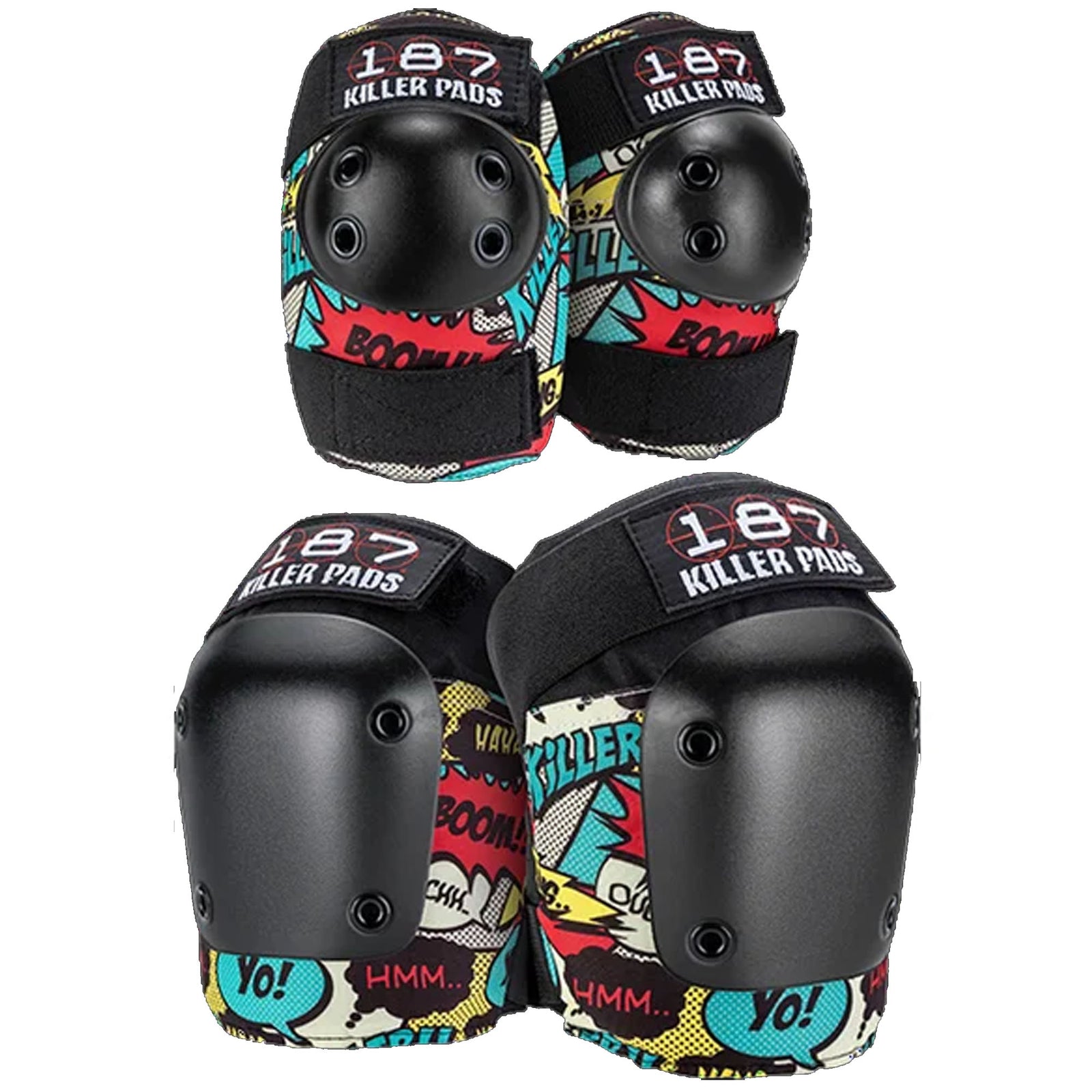 187 Killer Knee Pads Combo Knee/Elbow Pad Pack - Comic