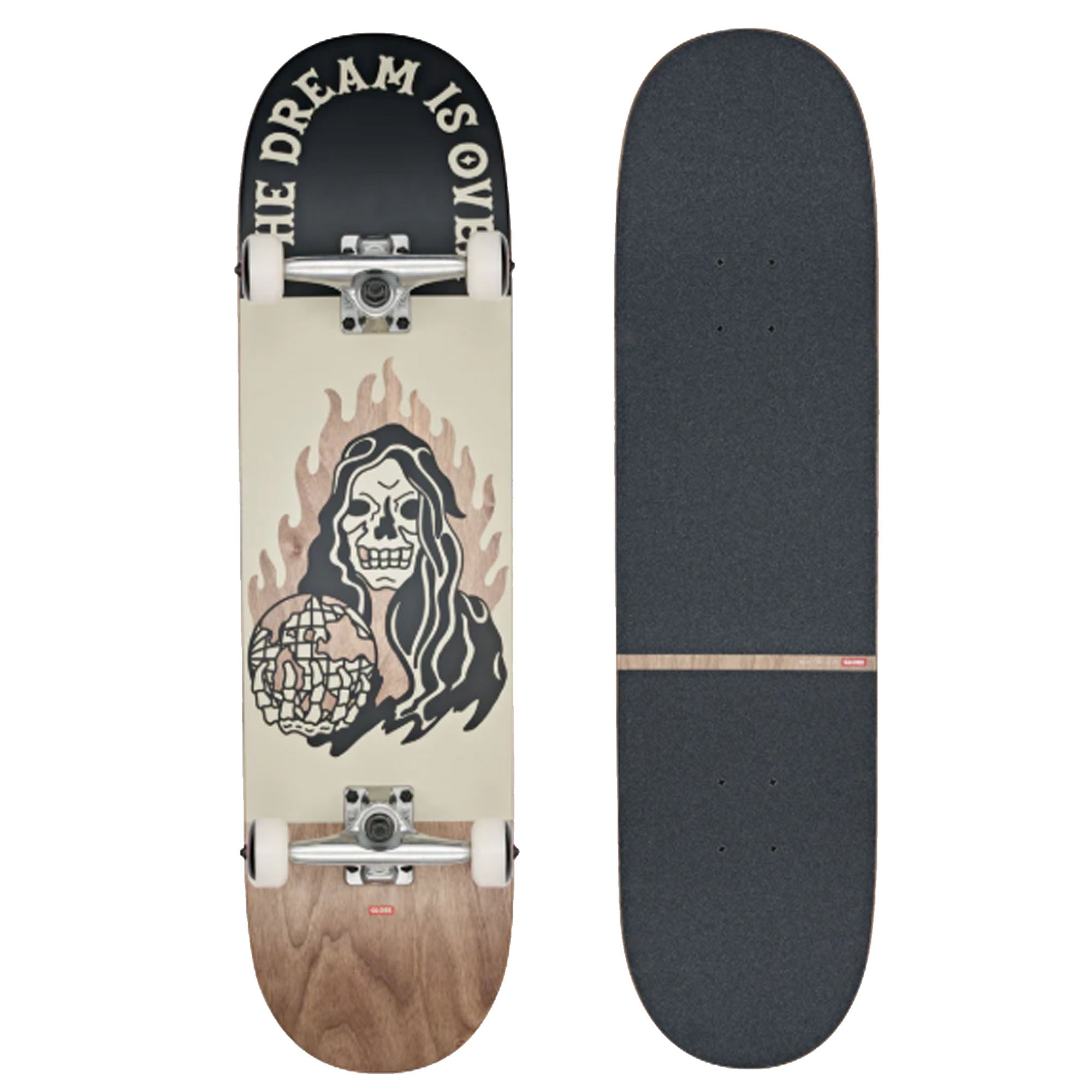 Globe G1 Dream Reaper 8.375" Complete Skateboard - Dark Maple/Black