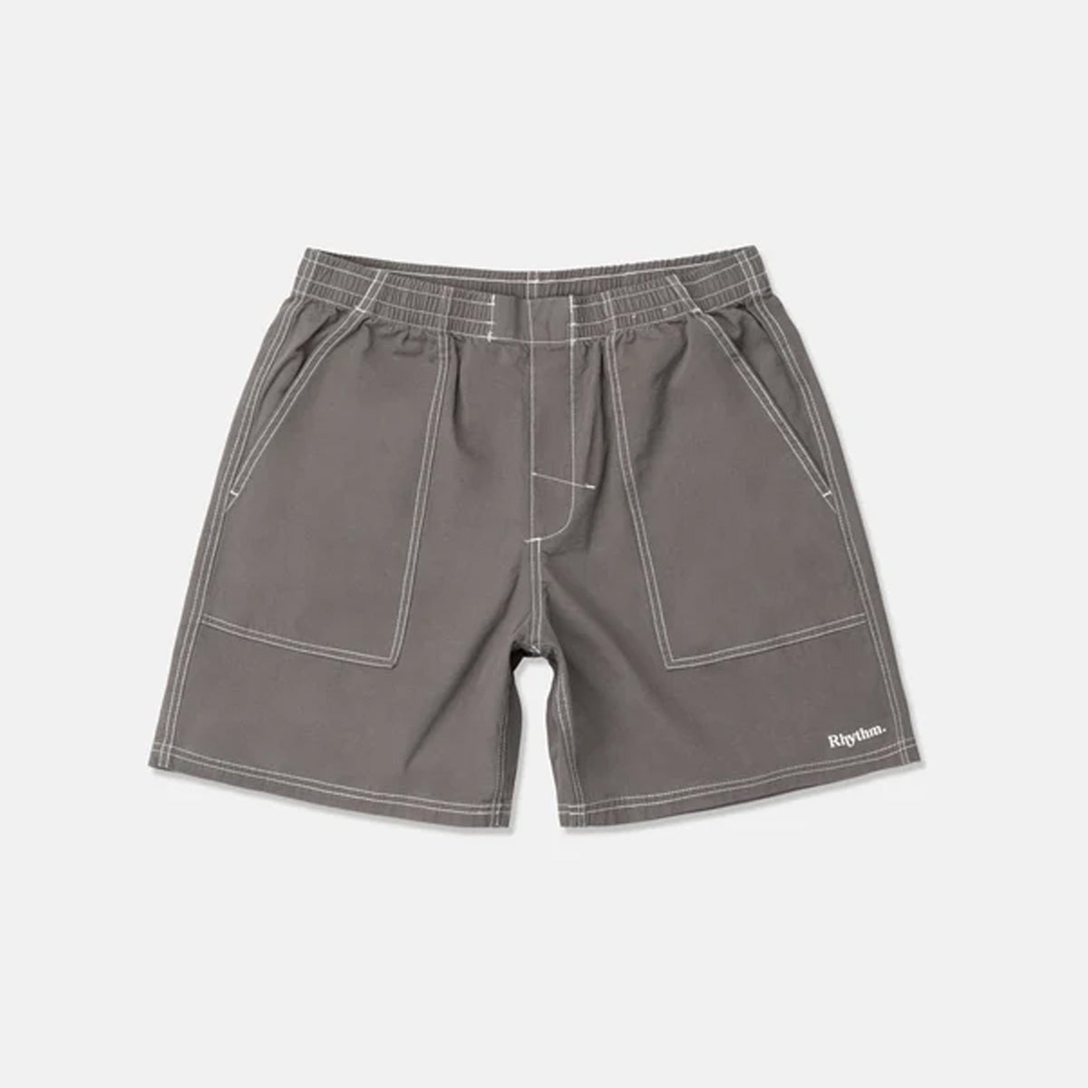 Rhythm Contrast Stitch 19" Men's Walkshorts - Charcoal