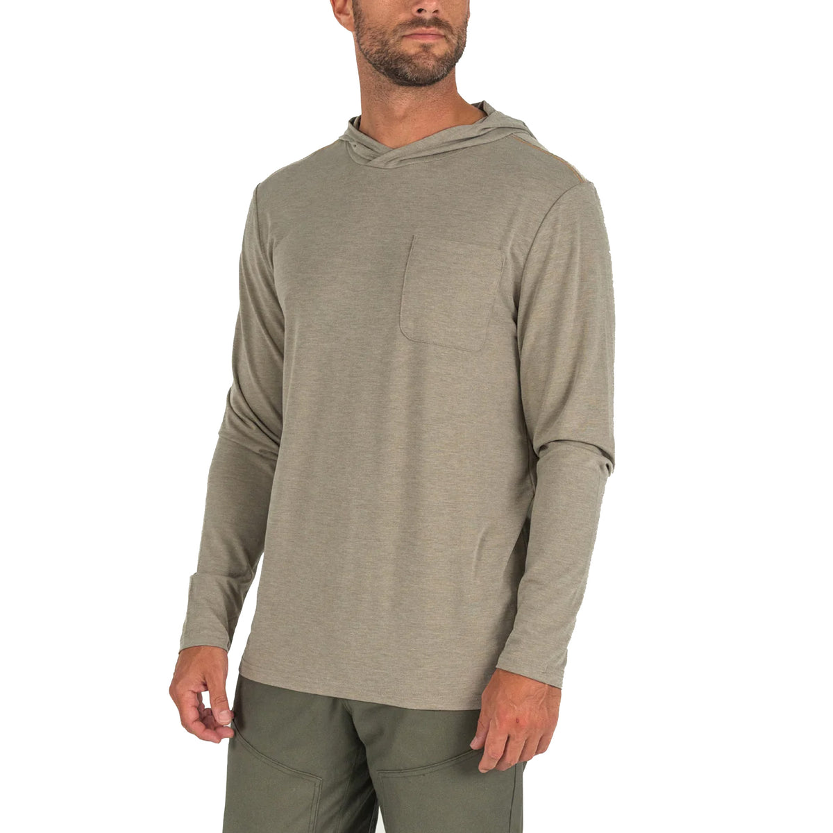 Marsh Wear Buxton HD Men's L/S Hoodie - Coriander Heather