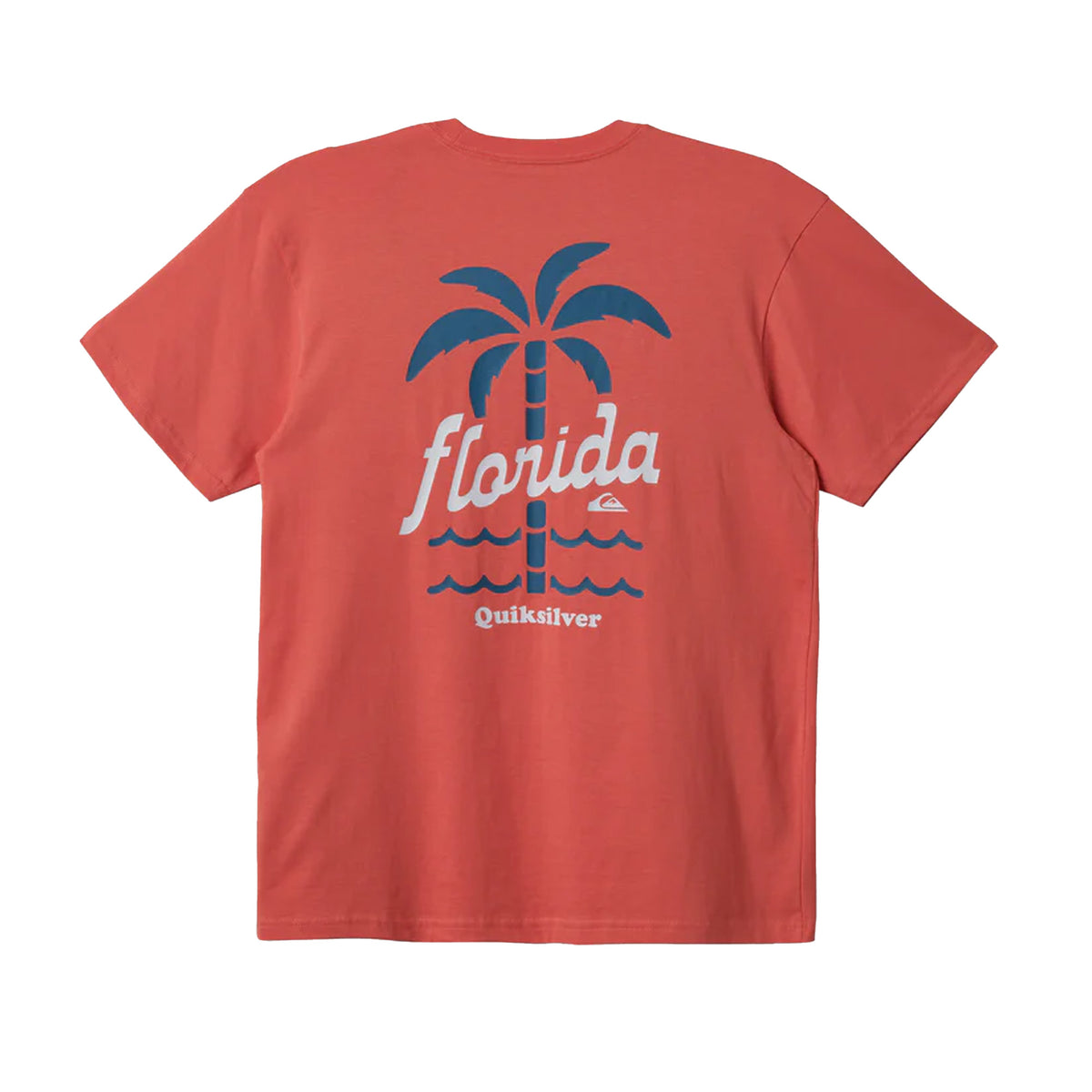 Quiksilver FL Locked In Men's S/S T-Shirt - Coral