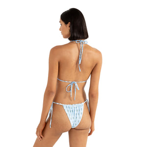 Rhythm Ginger Reversible Hi Cut Women's Bikini Bottoms - Cornflower