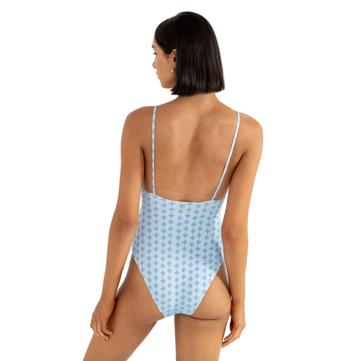 Rhythm Ginger Cut Out Women's One Piece Swimsuit - Cornflower