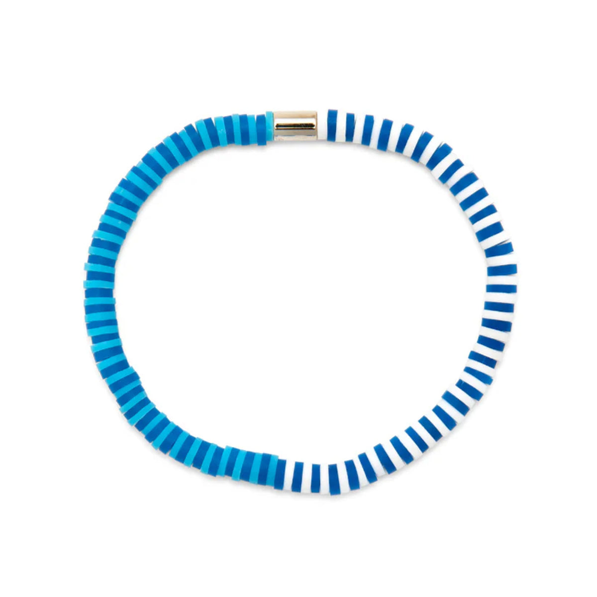 Pura Vida Seascape Vinyl Disc Stretch Bracelet - Cornflower