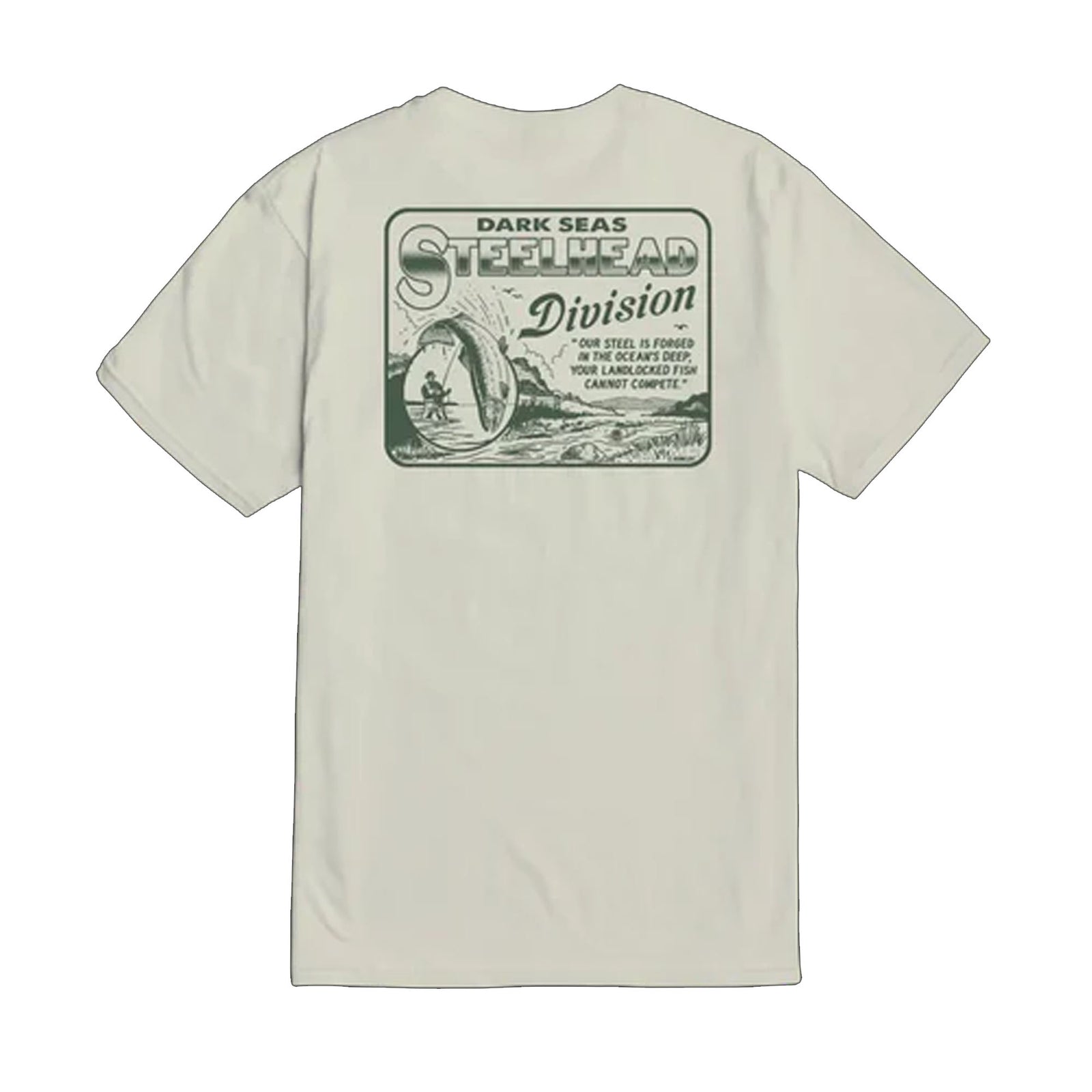 Dark Seas Steelhead Men's S/S T-Shirt - Cream