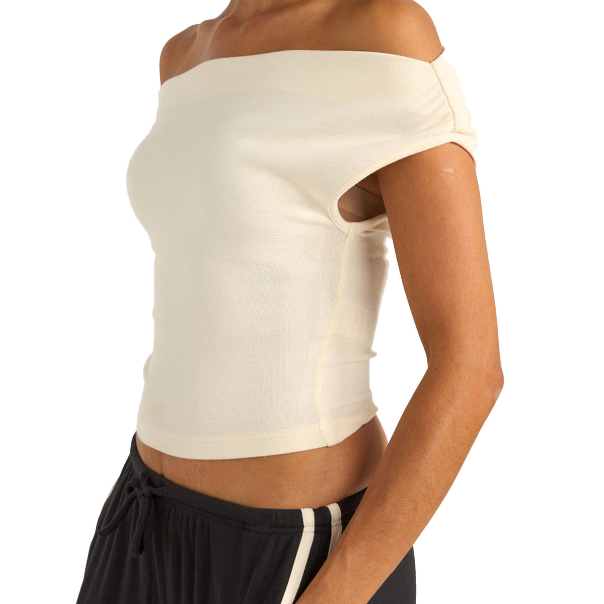 Rhythm Juno Off Shoulder Women's Top - Cream