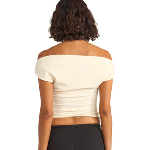 Rhythm Juno Off Shoulder Women's Top - Cream