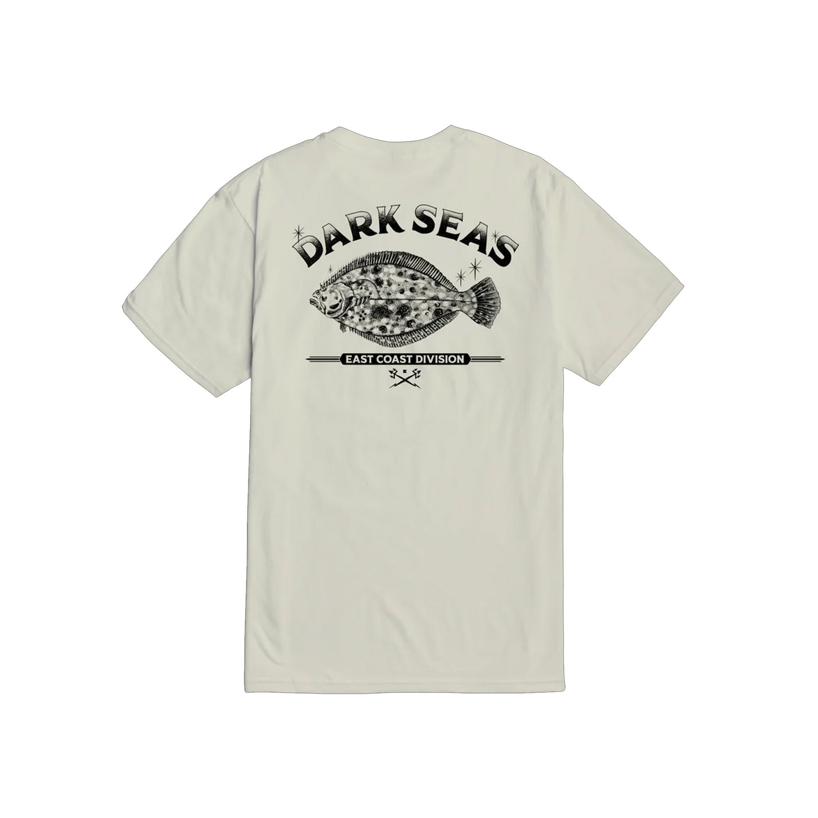 Dark Seas Flounder Premium Men's S/S T-Shirt - Cream