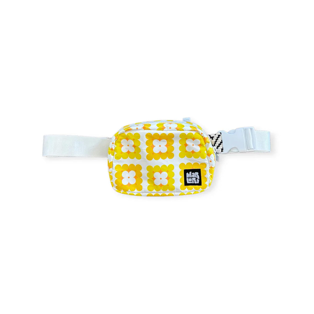 Marloru Crochet All Day Essential Sling Bag - Yellow/White