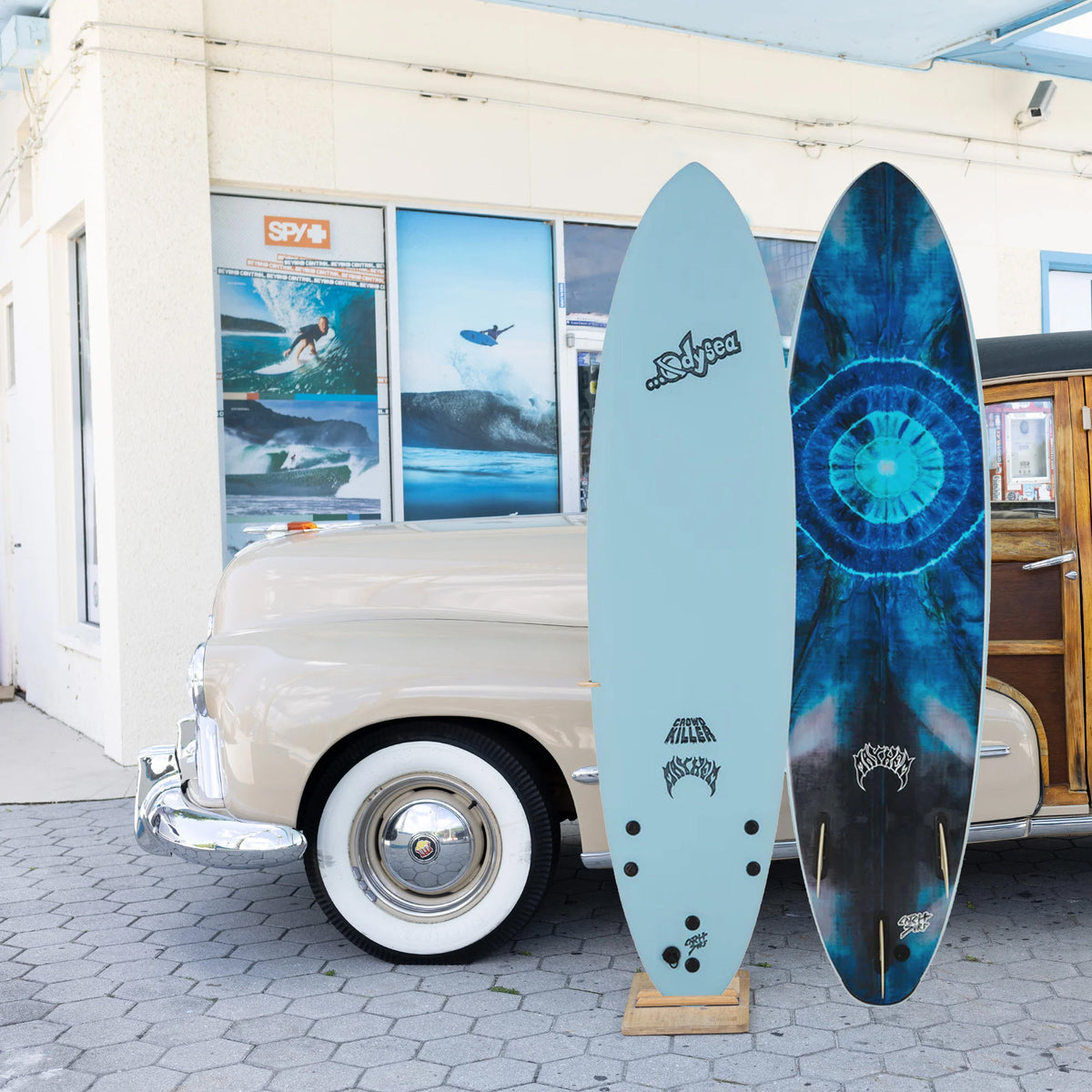 Catch Surf Odysea X Lost Crowd Killer 7'2 Soft Surfboard - Sky Blue