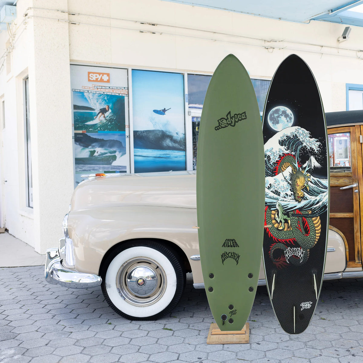 Catch Surf Odysea X Lost Crowd Killer 6'8 Soft Surfboard - Military Green
