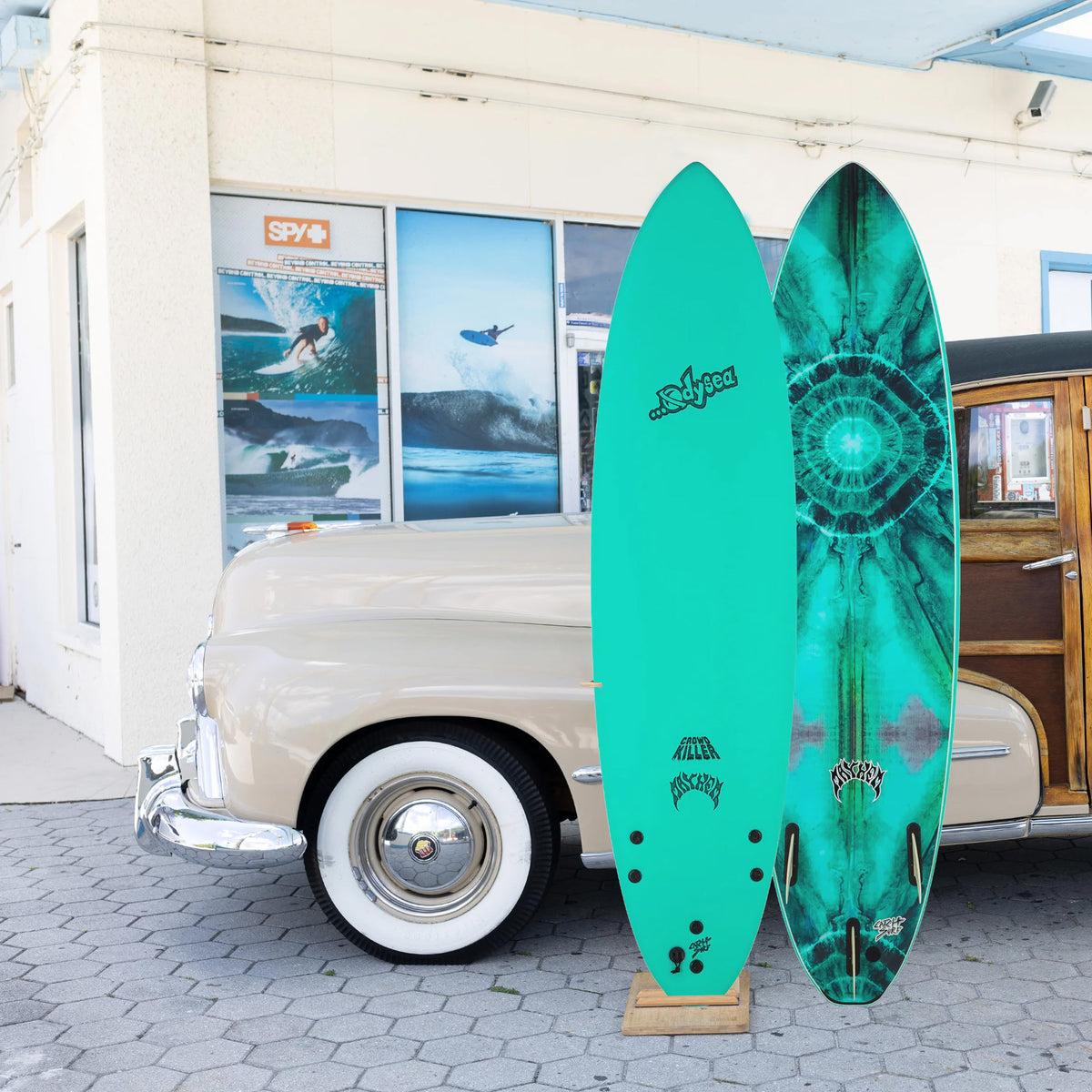 Catch Surf Odysea X Lost Crowd Killer 7'2 Soft Surfboard - Turquoise