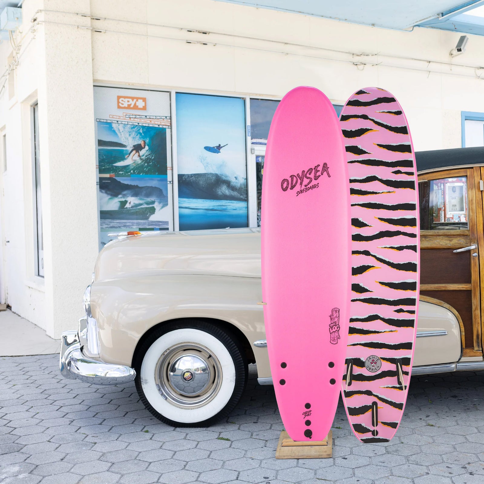 Catch Surf Odysea Log 7'0 Soft Surfboard - Jamie O'Brien Hot Pink
