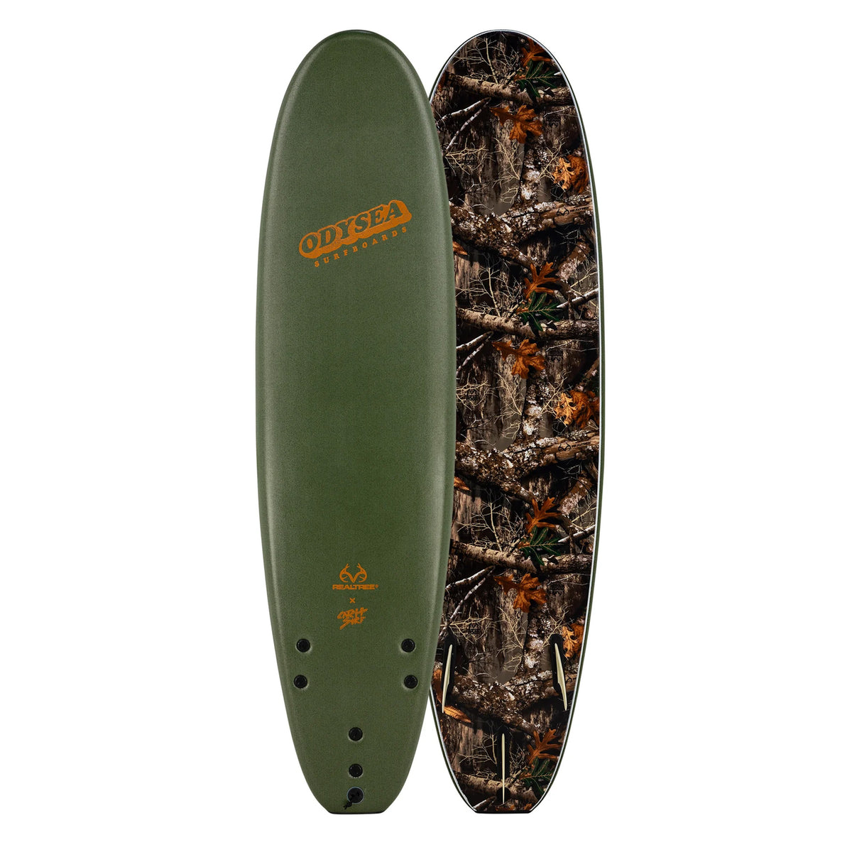 Catch Surf x Realtree® Odysea Log 8'0 Soft Surfboard - Real Tree Military Green