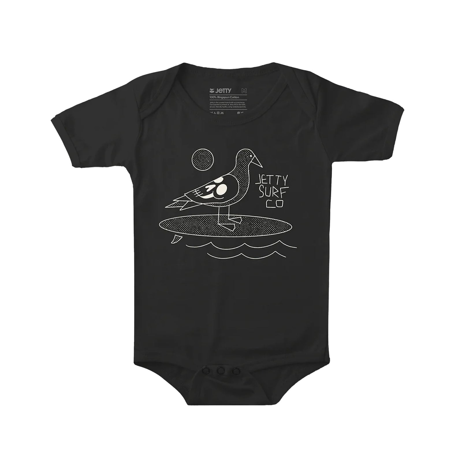 Jetty Seaskull Jumper Youth Infant Onesie - Black