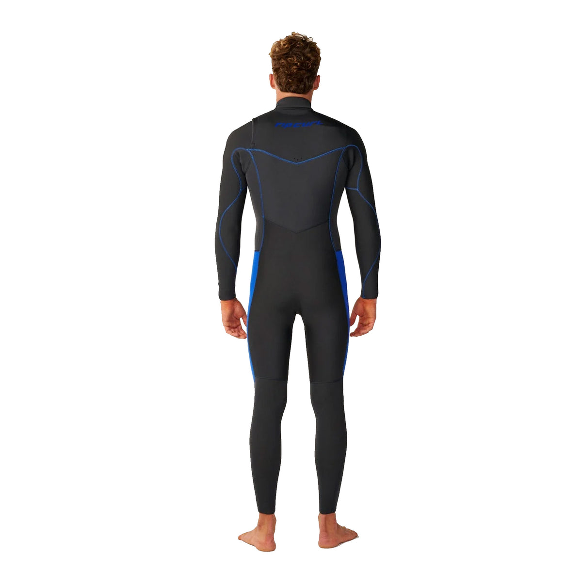 Rip Curl Dawn Patrol Chest Zip 3/2mm Men's L/S Fullsuit Wetsuit - Grey/Blue