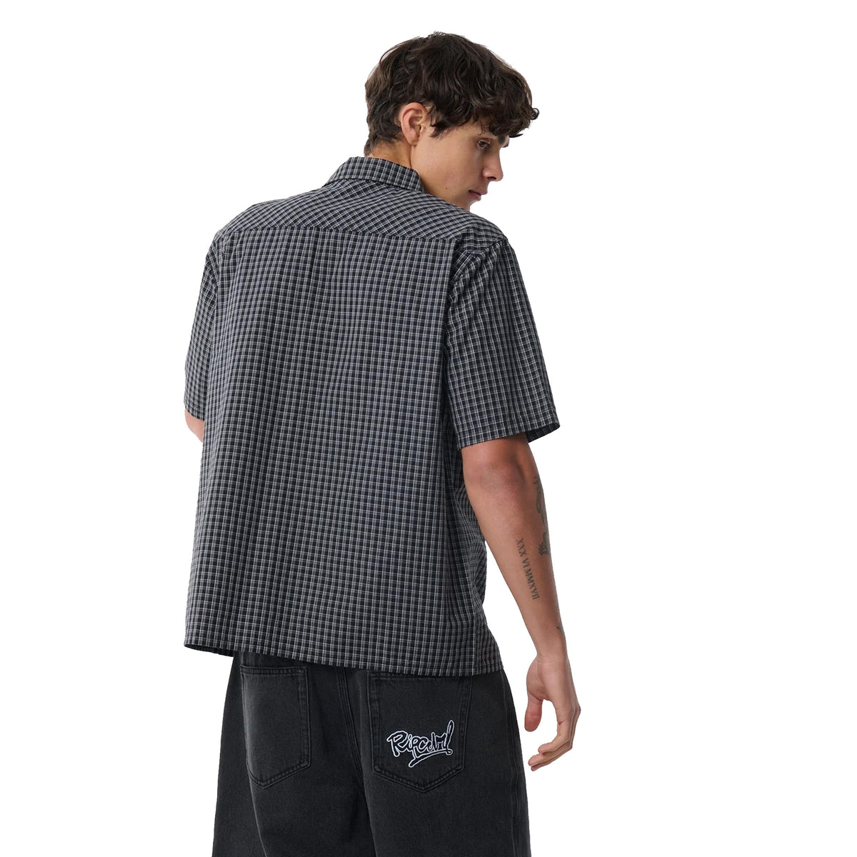 Rip Curl Archive Check Men's S/S Dress Shirt - Black