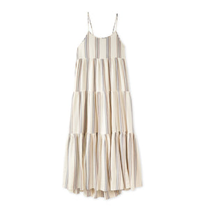 Outerknown The Staycation Women's Dress - Salt Mariner Stripe