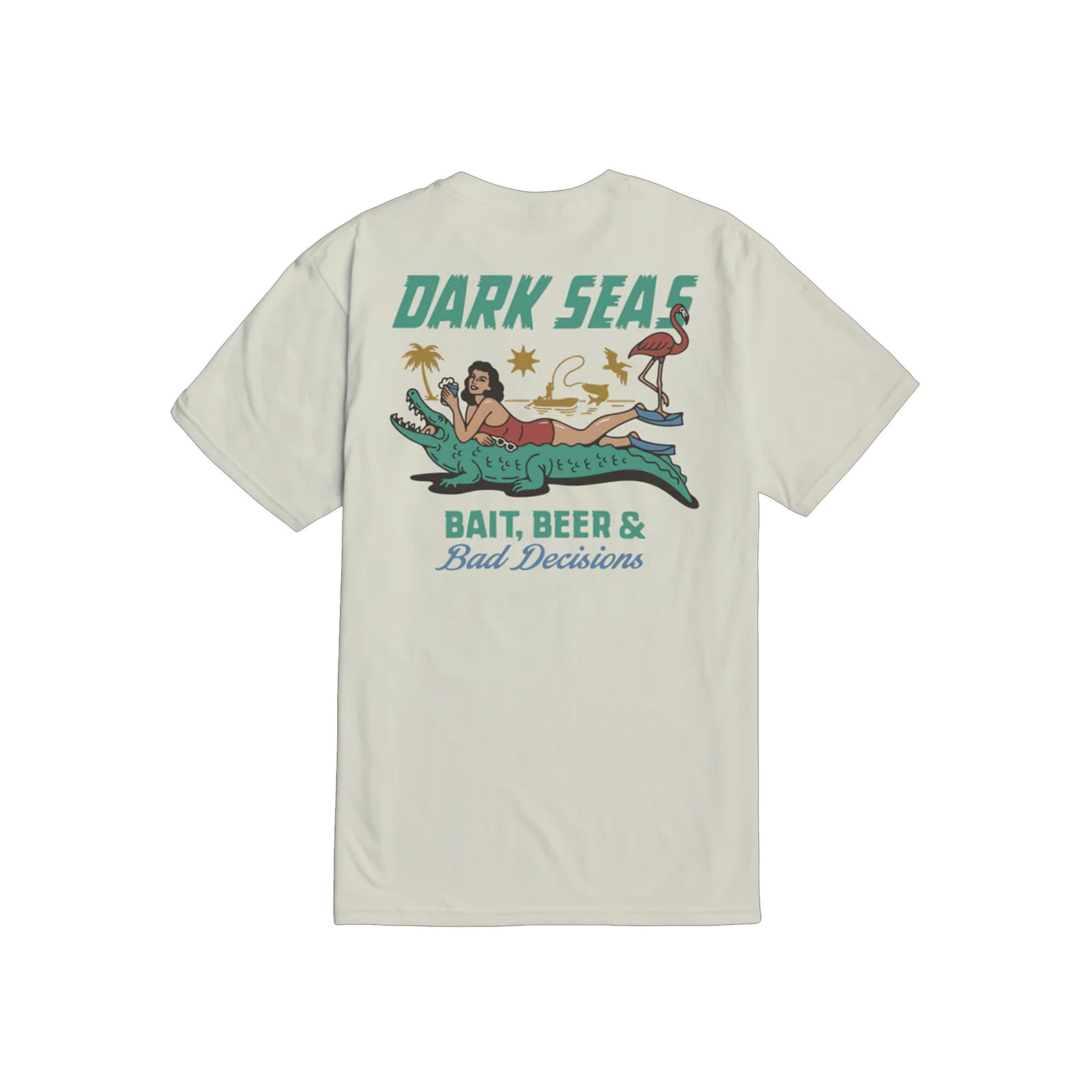 Dark Seas Bad Decisions Premium S/S T-Shirt - Cream