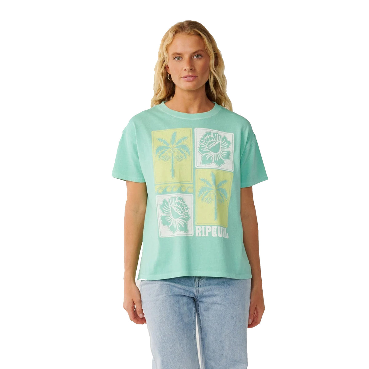 Rip Curl Bossa Nova Relaxed Women's S/S T-Shirt - Dusty Aqua