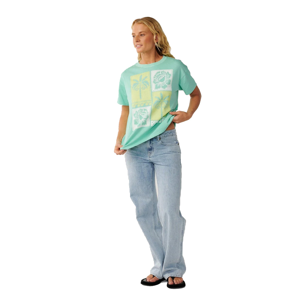 Rip Curl Bossa Nova Relaxed Women's S/S T-Shirt - Dusty Aqua