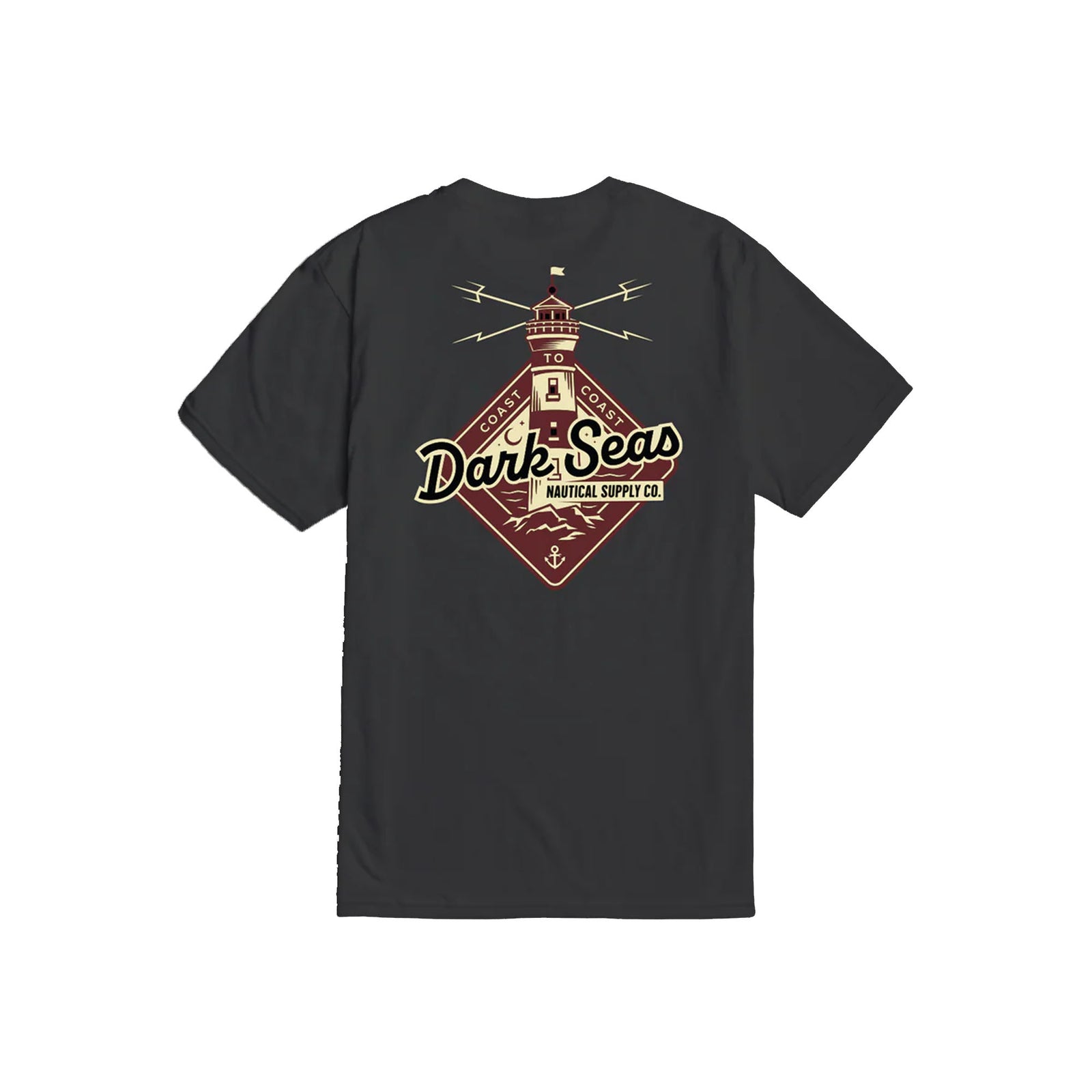 Dark Seas Beacon Premium Men's S/S T-Shirt - Charcoal