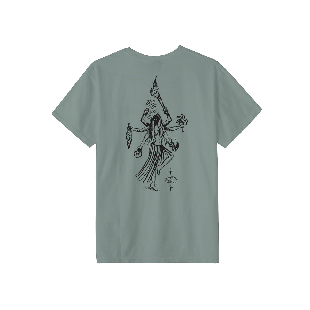 Dark Seas Rain Dance Pigment Men's S/S T-Shirt - Shadow