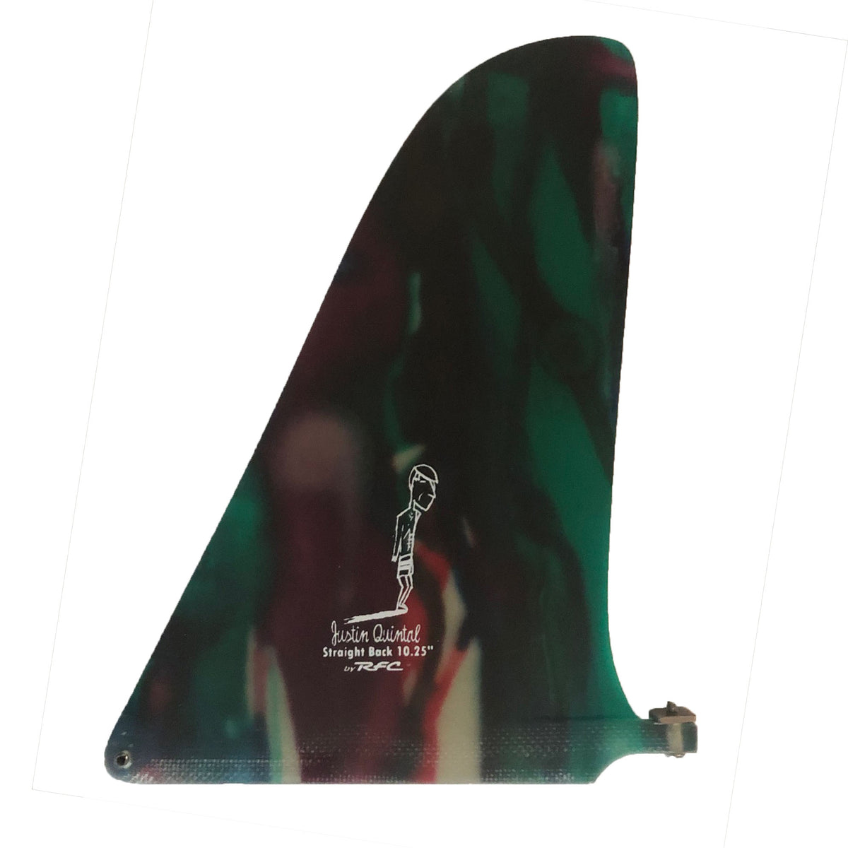Rainbow Fin Company Justin Quintal Straight Back 10.25" Longboard Fin Surf Station Store