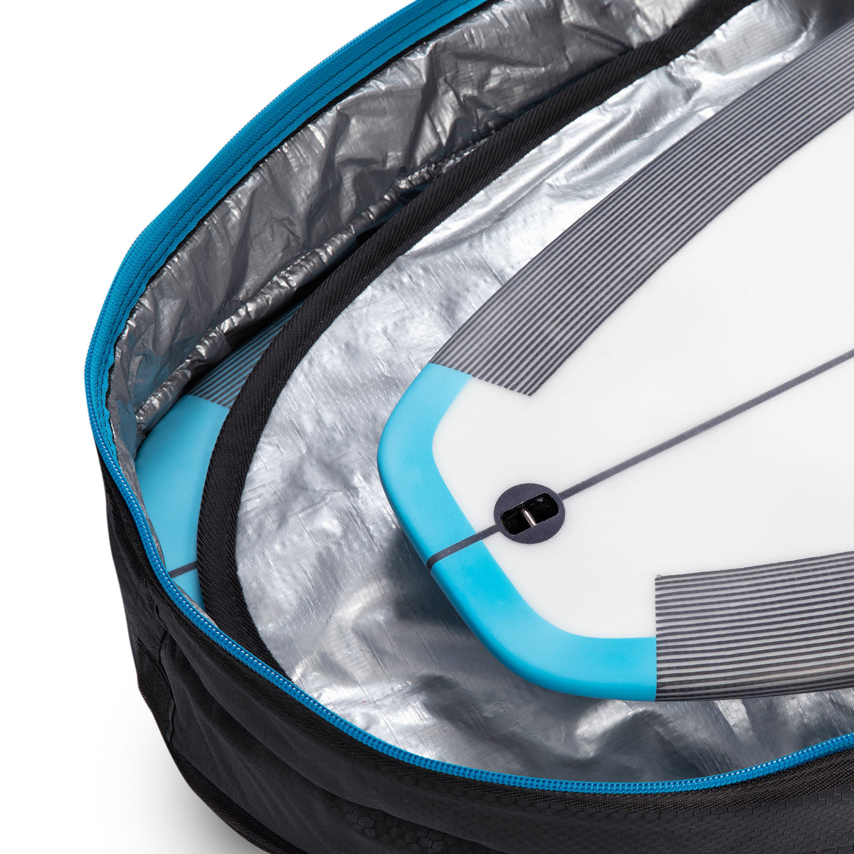 Roam Tech Plus Double Slim Hybrid Surfboard Bag - Grey/Black