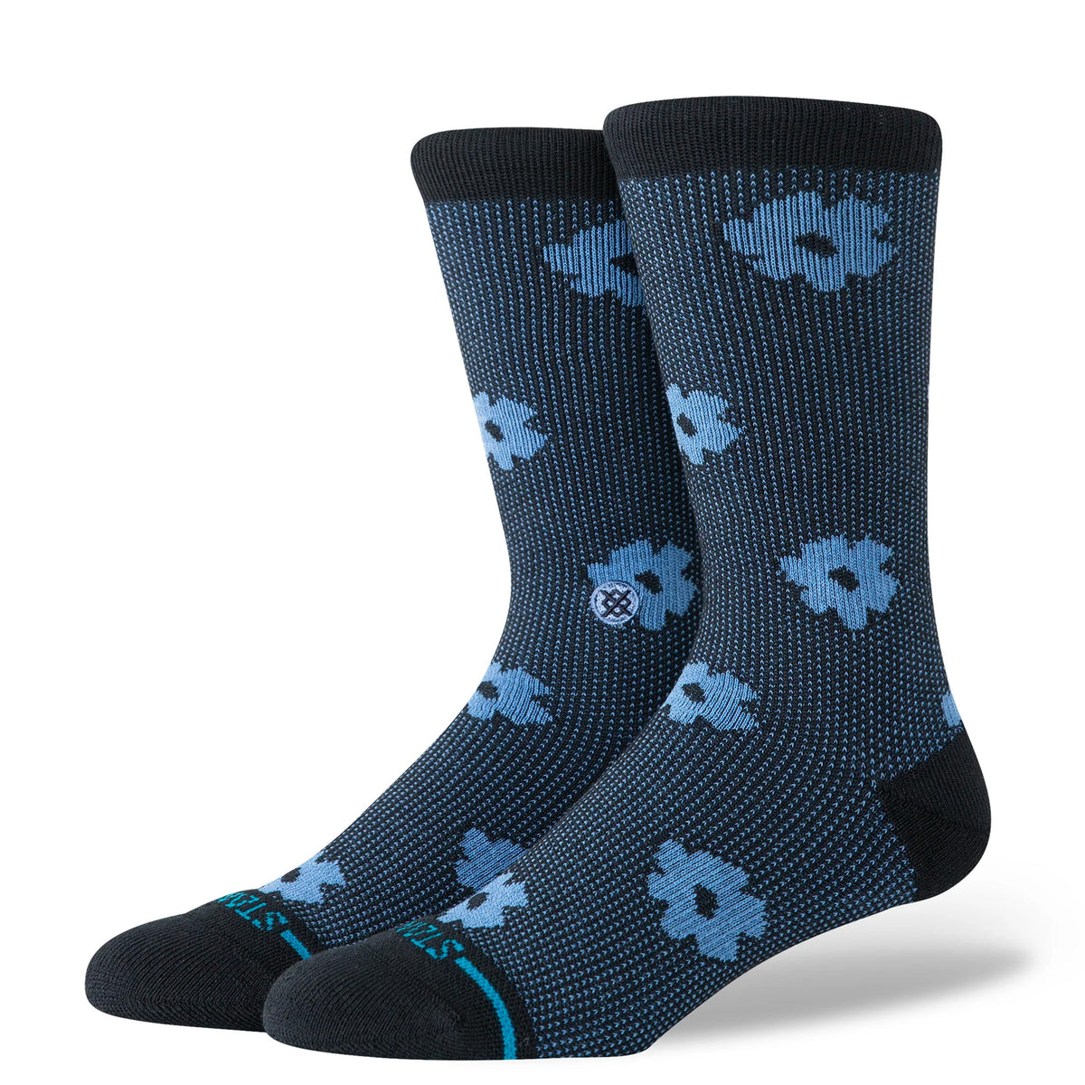 Stance Digital Daisey Women's Crew Socks - Black