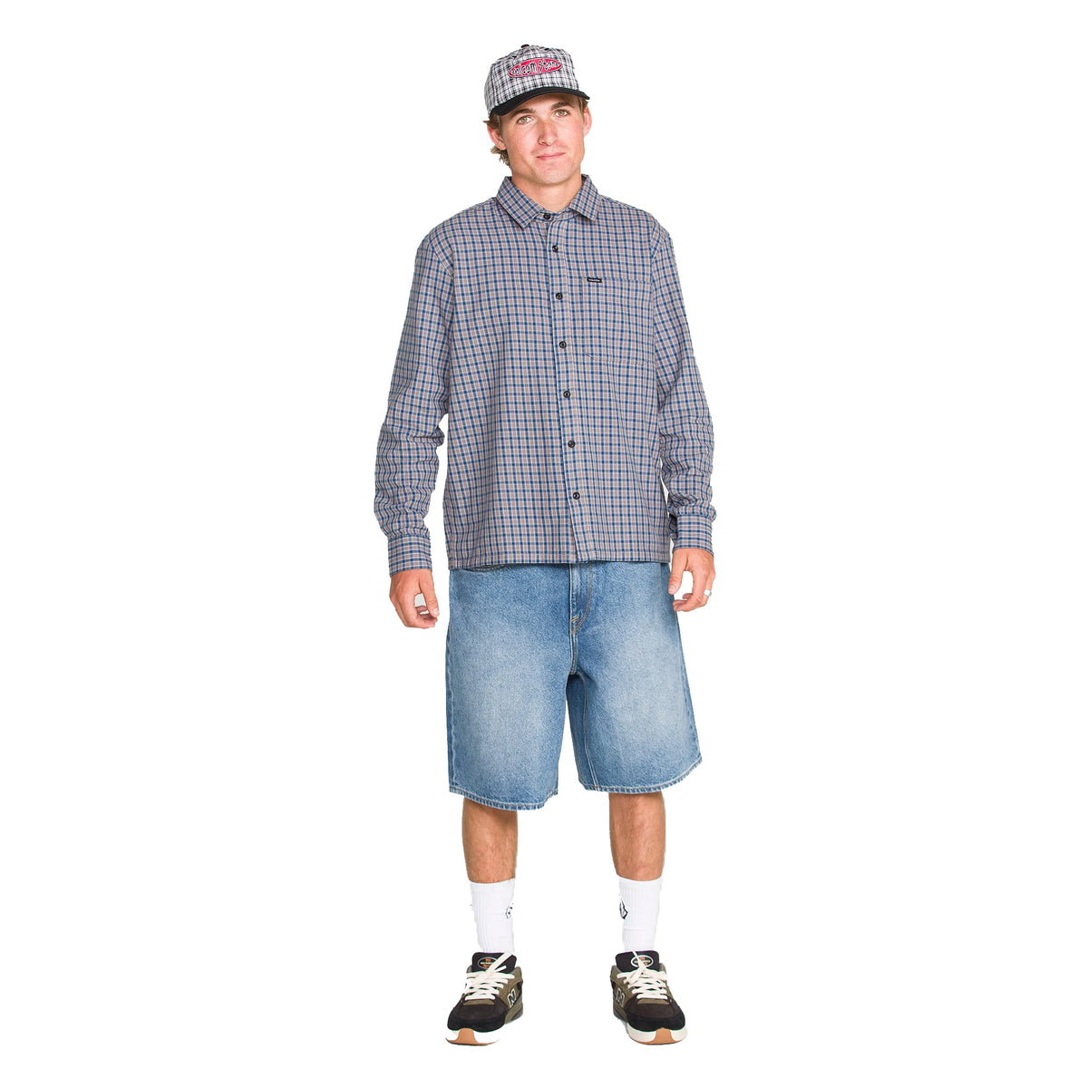 Volcom Billow Denim 22" Men's Walkshorts - Euro Light Blue