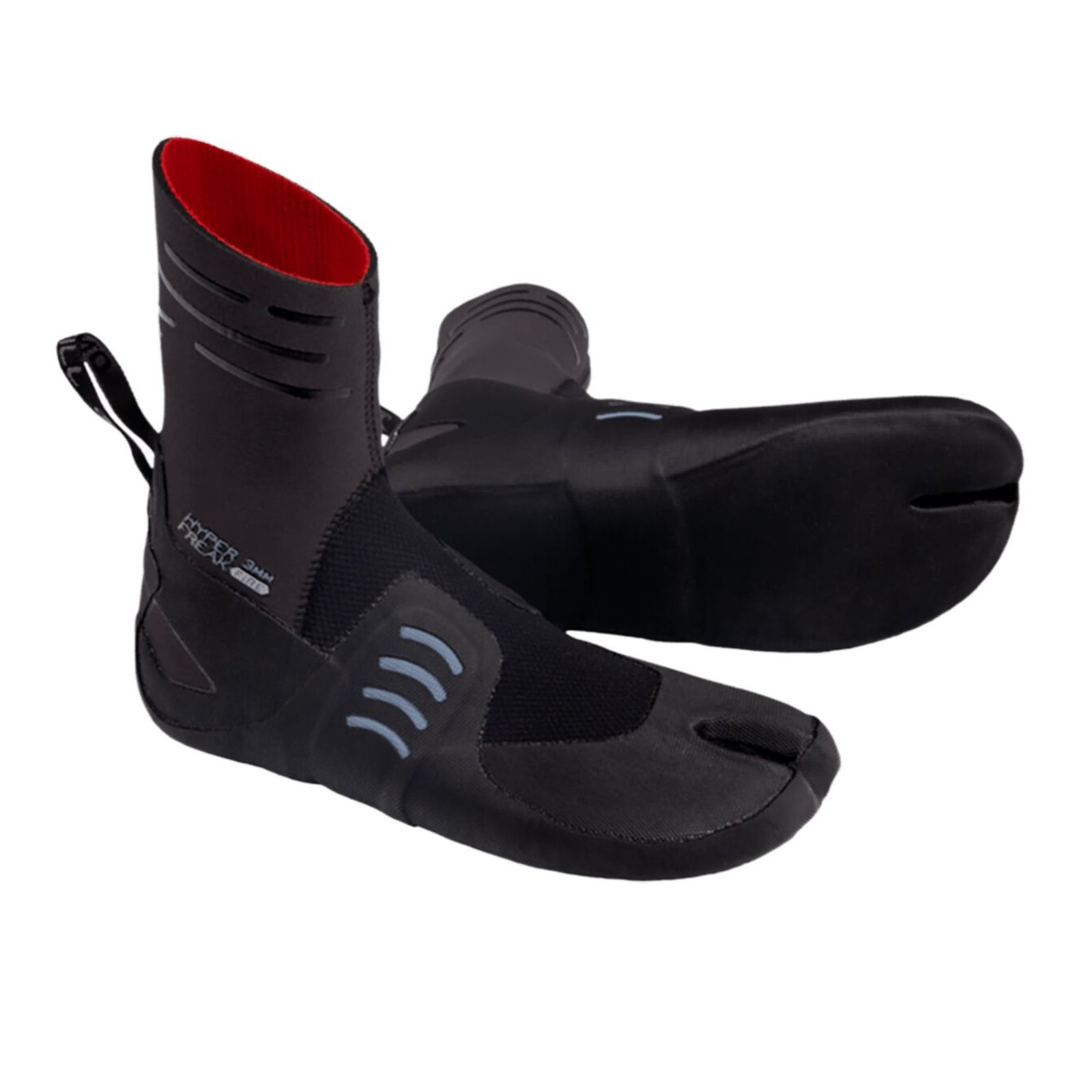 O'Neill Hyperfreak Fire 3mm Split Toe Women's Wetsuit Booties - Black/Fade Denim