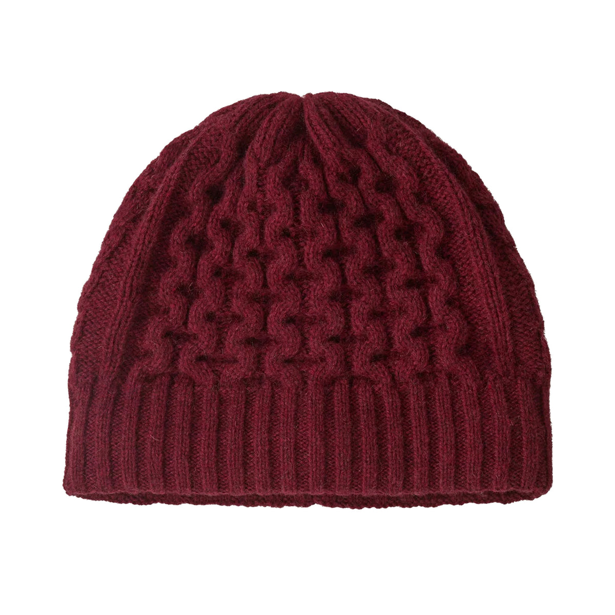 Patagonia Coastal Cable Men's Beanie - Dark Ruby