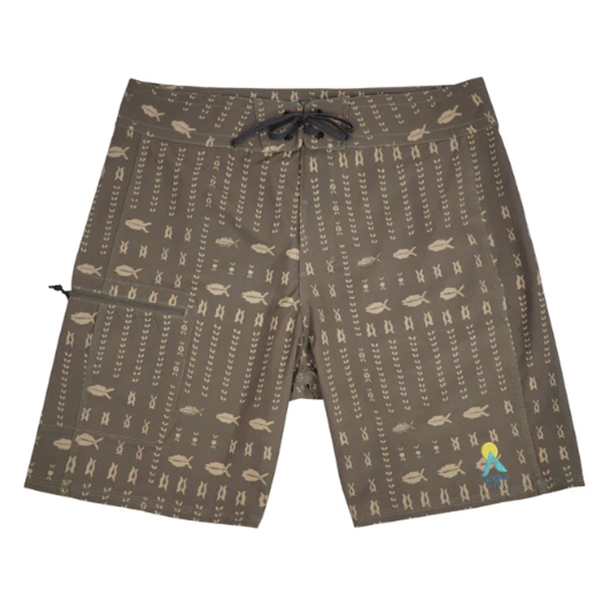 Drifter Surf Scales Men's Boardshorts - Dark Khaki